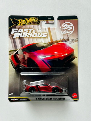 Hot Wheels Premium W Motors Lykan Hypersport new, Fast and Furious 25th