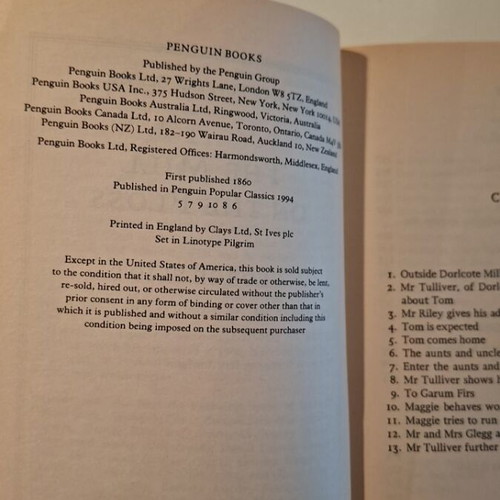The Mill on the Floss novel used, English
