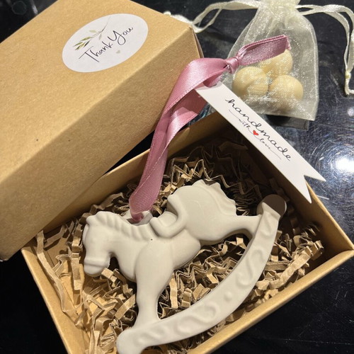 Horse Baptism Favors New, Set of 60 Handmade Plaster