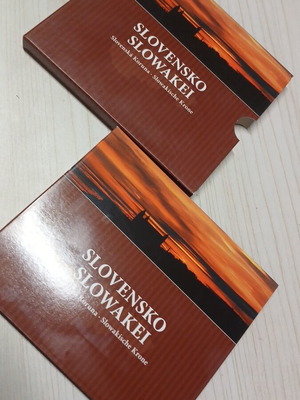 Set coins Slovensko 2009 used, euro and koruna
