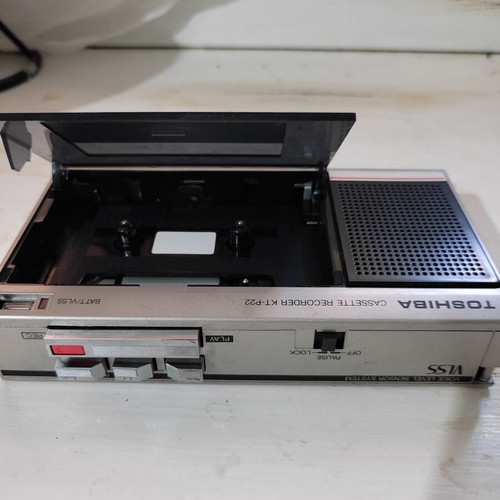 Toshiba KT-P22 vintage cassette player used, needs repair