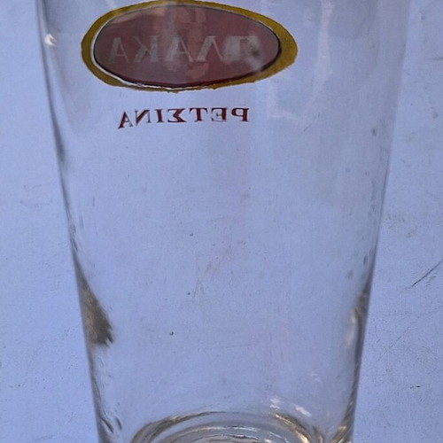 Plaka Retsina promotional glass used