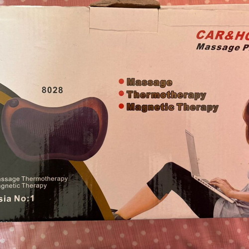 Massage pillow new with heating and infrared for car, home, office
