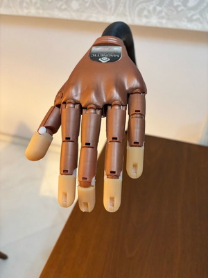 Magnetic articulated nail training hand like new with support base
