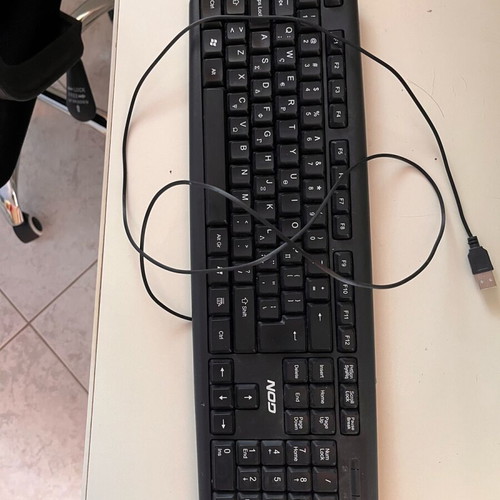 Keyboard used with one missing key