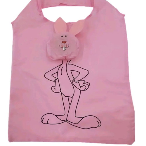 Shopping bag new, pink rabbit design