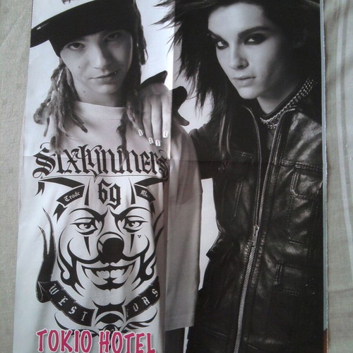 Tokio Hotel (Kaulitz) & Linkin Park poster like new, size 42x28.5