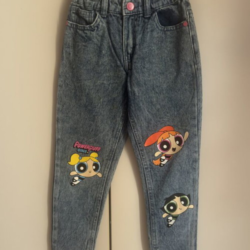 Power Puff Girls mom jeans, size 116 cm
