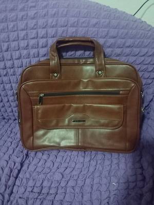 Men's bag like new brown leatherette