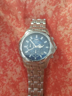Sector 950 chronograph watch like new, silver