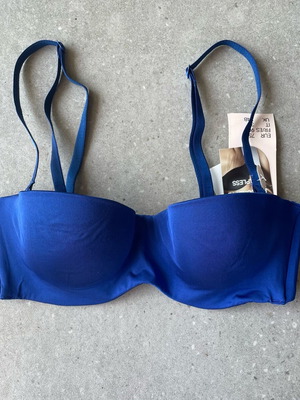 Γυναικείο σουτιέν balconette καινούργιο, μπλε, H&M