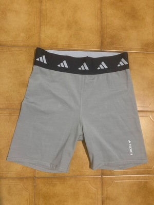 Adidas cycling shorts gray new fitted women's