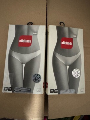 Belinda women's lingerie new, 2 pieces XL, grey melange tanga and tai