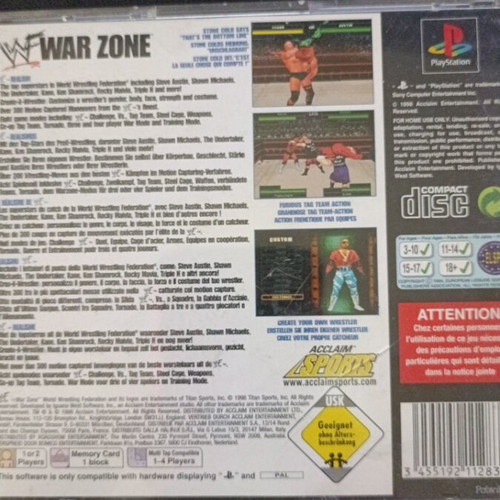 WWF Warzone PS1 game