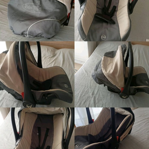 Bebe Stars Baby Car Seat like new, grey-beige