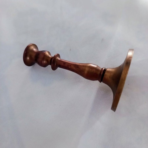 Bronze miniature candlestick used, vintage
