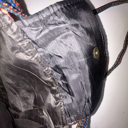Handmade shoulder bag like new, multicolored