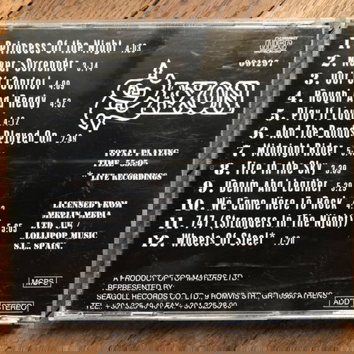 cd: Saxon - 12 metal dynamites (including demon and leather) extra 3 bonus tracks