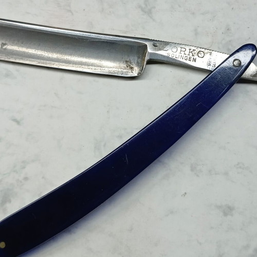 Barber tools used, lot of 10 vintage items including Solingen razors