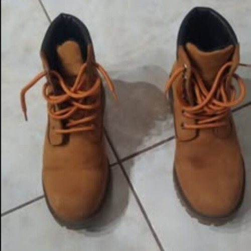 Boxer men's suede boots, brown and orange, size 41