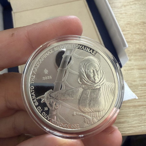 10€ Silver Bouboulina Coin Proof 2025, Bank of Greece
