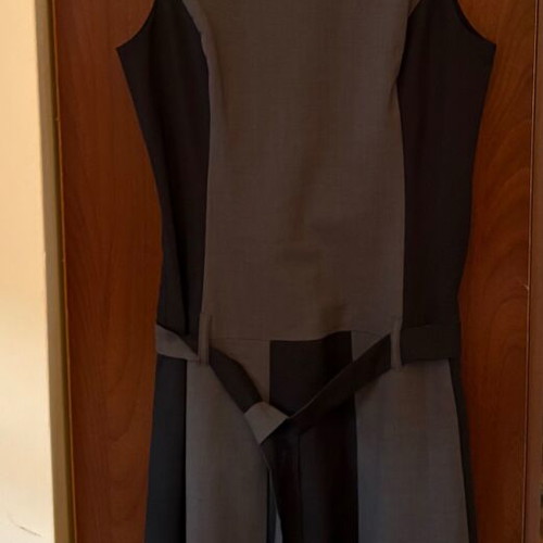 Italian dress Carla Gi like new, black and gray, size S