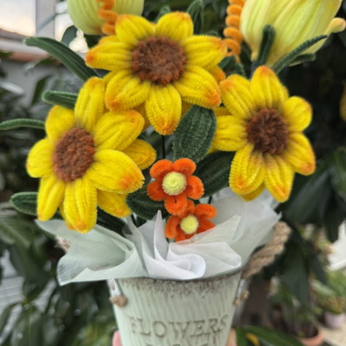 Chenille Handmade Flower new