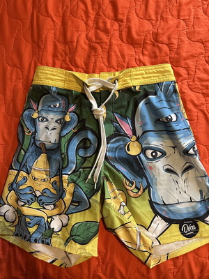 Wacky Sheep Men Swimsuit like new, colorful, size L