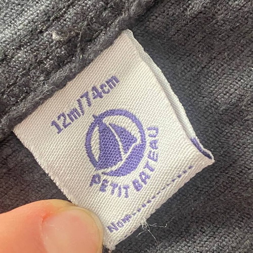 Petit Bateau corduroy salopette 12M like new, premium French brand