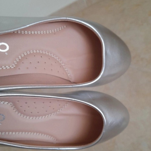 Ballerinas GoGo Shoes like new, silver, size 39, comfortable sole
