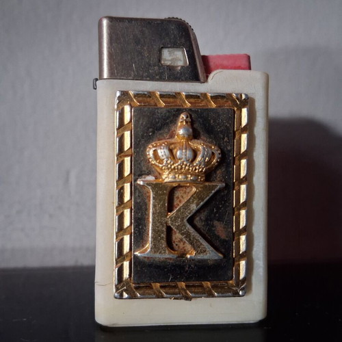 King Konstantinos Souvenir Lighter used with decorative K monogram