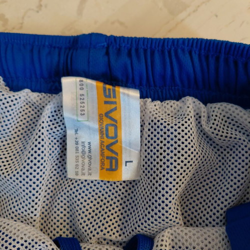Givova running shorts blue electric new