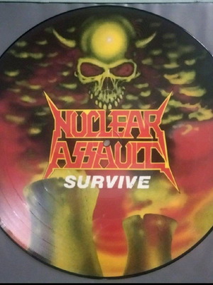 Nuclear Assault Survive vinyl record picture disc used