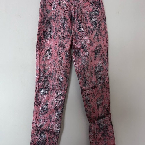 Jeans like new with silver animal details, red, size S