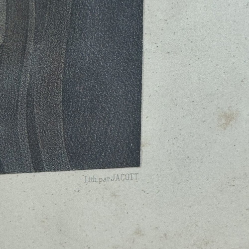 Lithograph The Chess Club used, chess theme 61x48