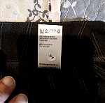  Μαύρο με ρίγα κάθετη καλό παντελόνι M&S. size 14 medium.
