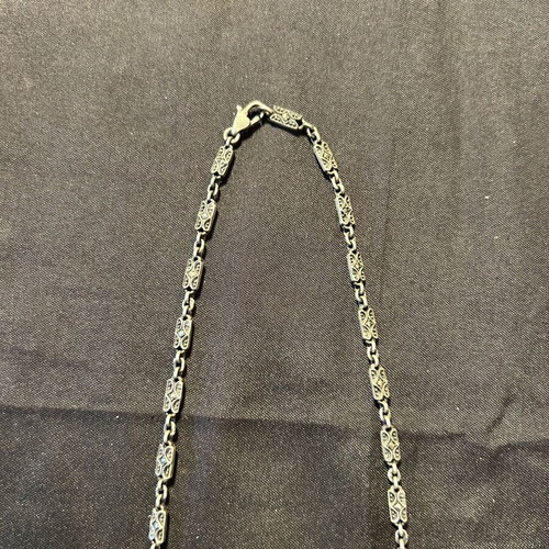 Vintage silver necklace 925 with purple stone like new