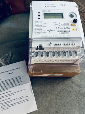 Τριφασικός μετρητής κιλοβατώρας kWh Hexing HXE310 καινούργιος με modem τηλεμετρίας