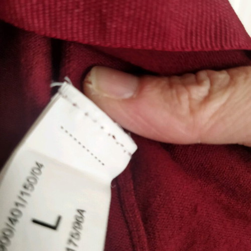 Women's cardigan and blouse in red, like new, size L