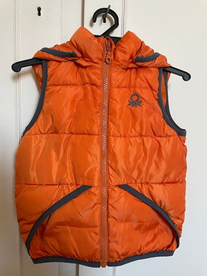 Benetton αμανικό μπουφάν μεταχειρισμένο για 18-24 μηνών πορτοκαλί