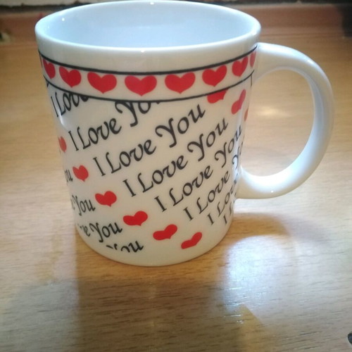 Ceramic mug I love you in excellent condition
