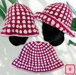 Handmade Bucket Hat "Pink Stripes"