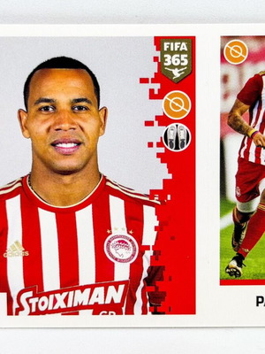 Panini FIFA 365 Felipe Pardo Olympiacos FC sticker mint condition