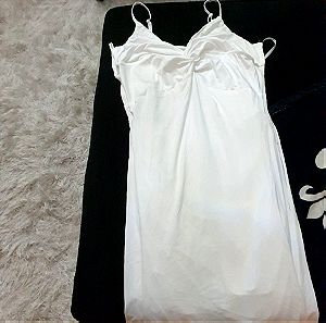 Λευκό φόρεμα τιράντα