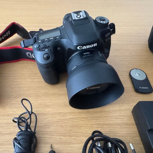 Canon EOS 80D camera like new with EF 50mm f/1.8 STM lens and accessories