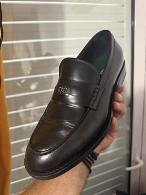 Roberto Cavalli loafers black, like new, size 43
