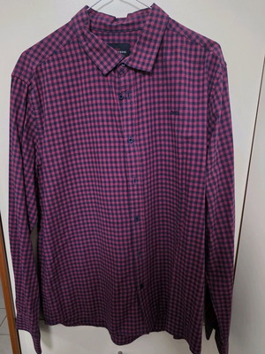 Funky Buddha men's shirt red size Large like new