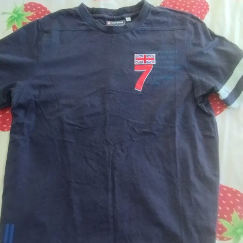 Lotto England No 7 Sports T-Shirt size S used, navy blue