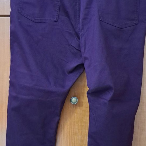M&S purple pants used, size 20, elastic, cotton blend