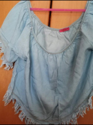 Γυναικεία μπλούζα off-shoulder Anel σαν καινούργια, μπλε τιρκουάζ, μέγεθος L